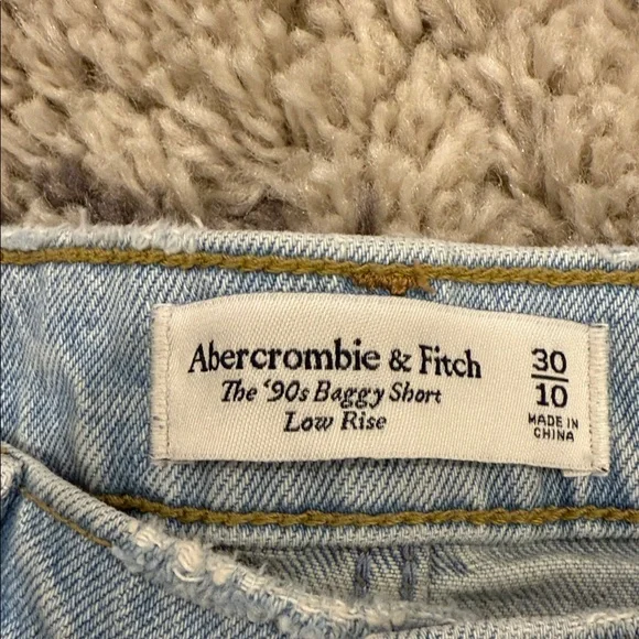 Abercrombie & Fitch Light Blue Jean Shorts - Picture 2 of 3